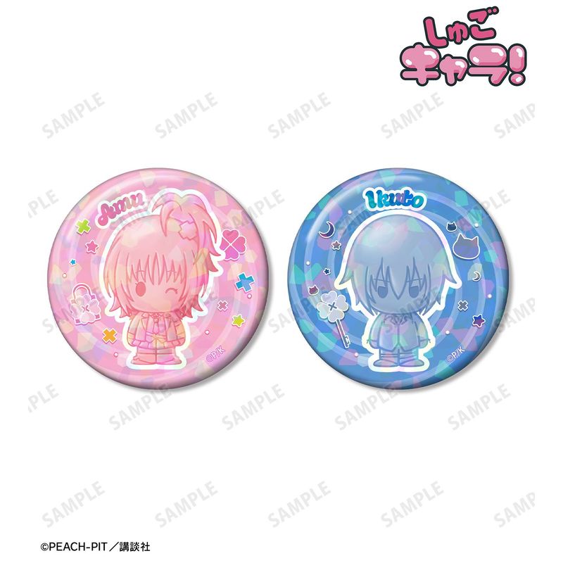 しゅごキャラ！_日奈森 あむ&月詠 イクト petit-sserie ホログラム缶