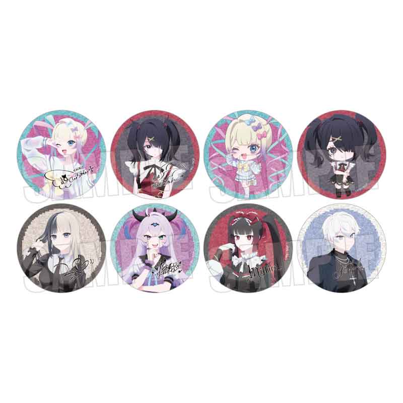NEEDY GIRL OVERDOSE_トレーディンググリッター缶バッジ 【コンプリートBOX／8個入り】