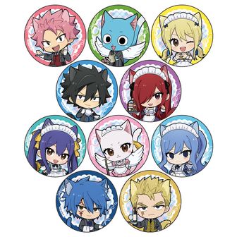 FAIRY TAIL 100年クエスト_トレーディング缶バッジ(猫耳給仕服