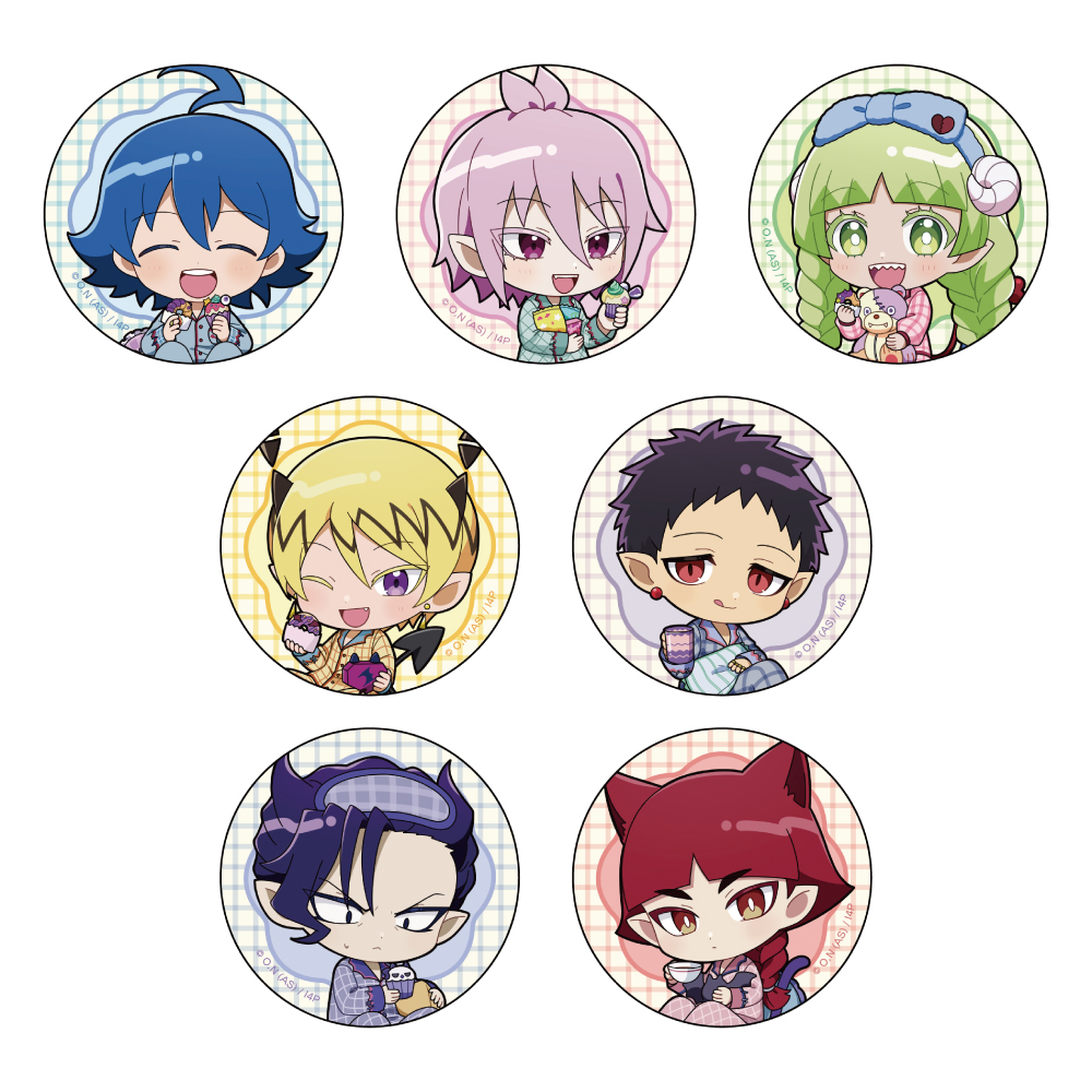 魔入りました!入間くん_トレーディング缶バッジ(パジャマパーティー