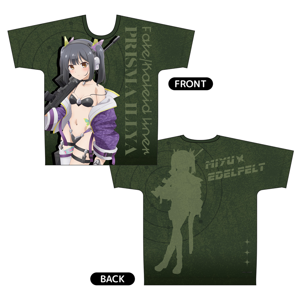 劇場版　Fate/kaleid liner プリズマ☆イリヤ Licht 名前の無い少女_XLサイズ_描き下ろしフルグラフィックTシャツ(美遊/ミリタリー)