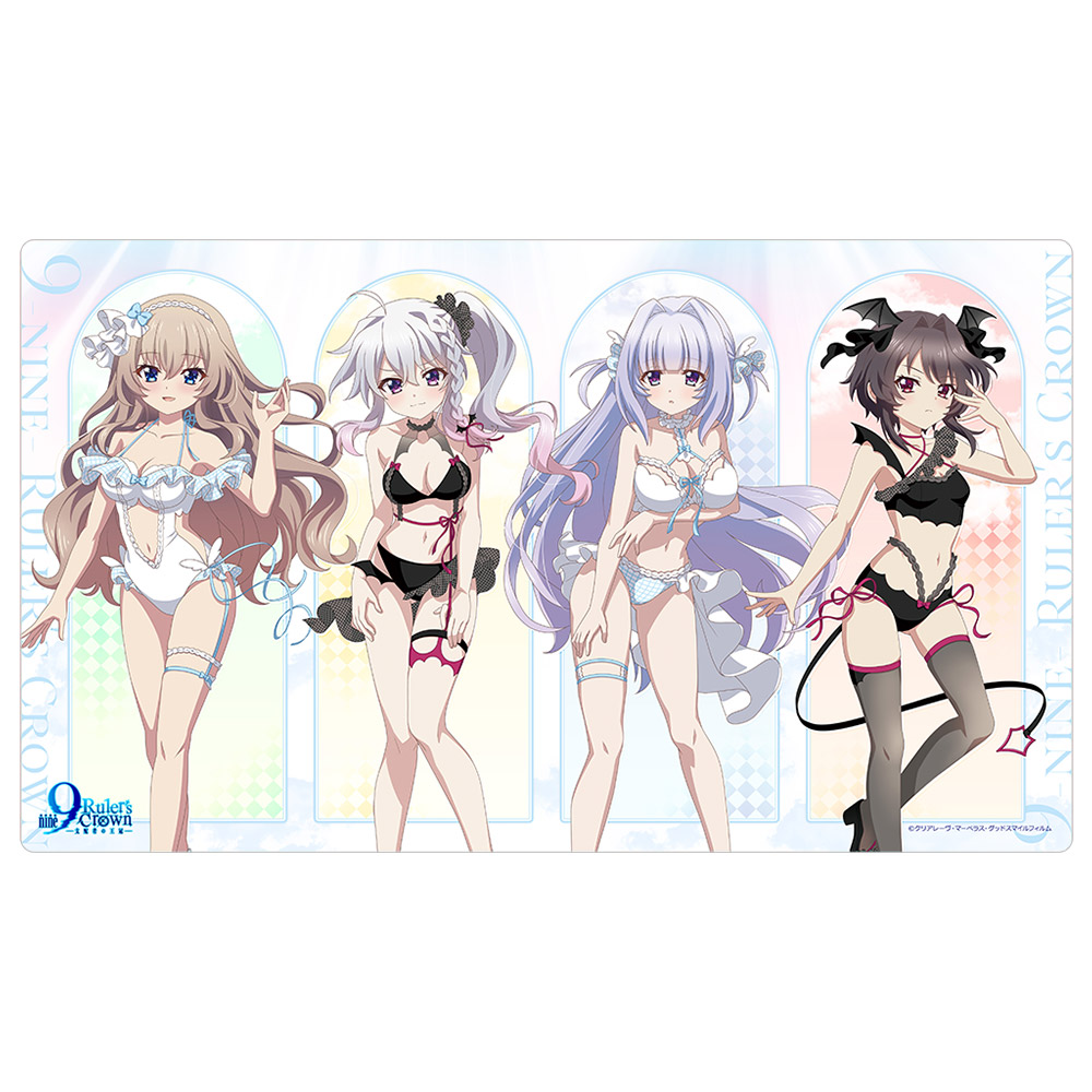 9-nine- Ruler's Crown_描き下ろしラバーマット(天使&悪魔水着)