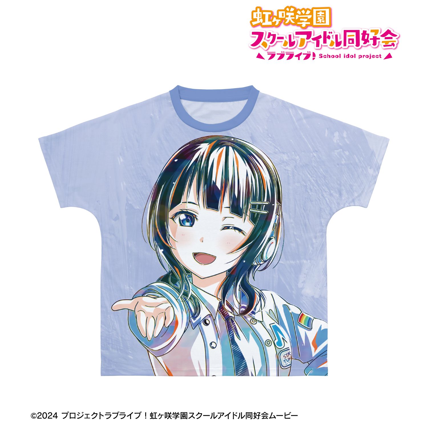 ラブライブ！虹ヶ咲学園スクールアイドル同好会_サイズ/XXXL_描き下ろし 朝香果林 ミラクル STAY TUNE！ Ani-Art フルグラフィックTシャツユニセックス