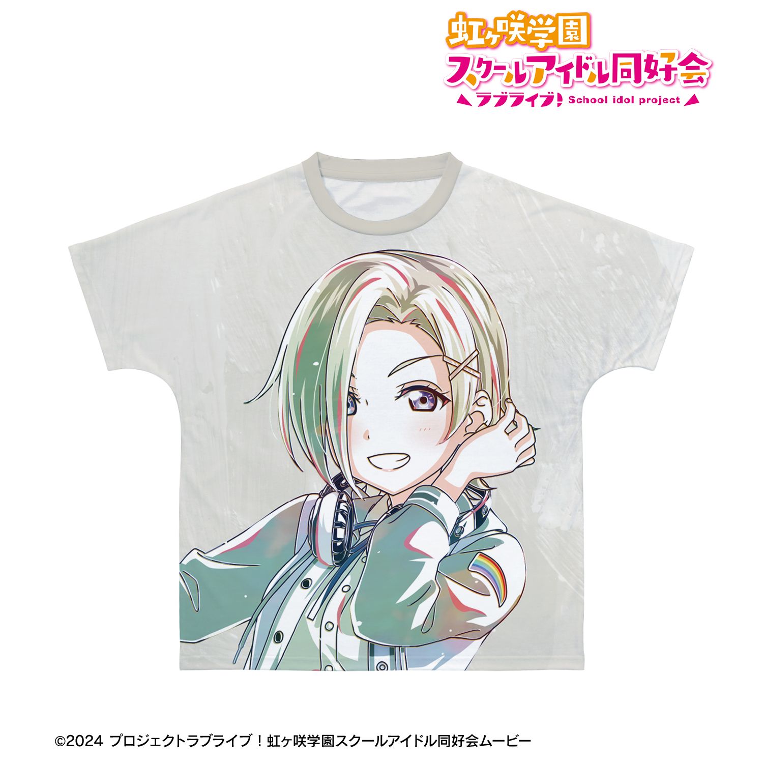 ラブライブ！虹ヶ咲学園スクールアイドル同好会_サイズ/XL_描き下ろし ミア・テイラー ミラクル STAY TUNE！ Ani-Art フルグラフィックTシャツユニセックス