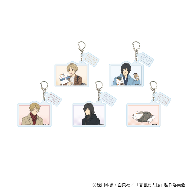 夏目友人帳_パーツ付きアクリルキーホルダー02/チェック柄ver