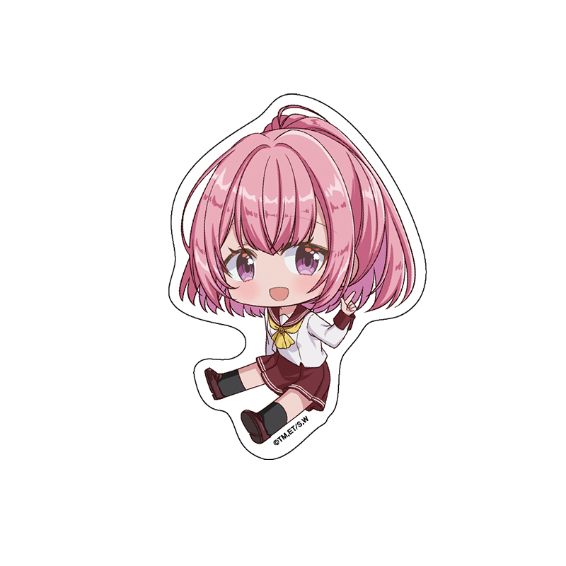 わたしが恋人になれるわけないじゃん、ムリムリ!（※ムリじゃなかった!?）_ぺたん娘ダイカットステッカー 甘織 遥奈