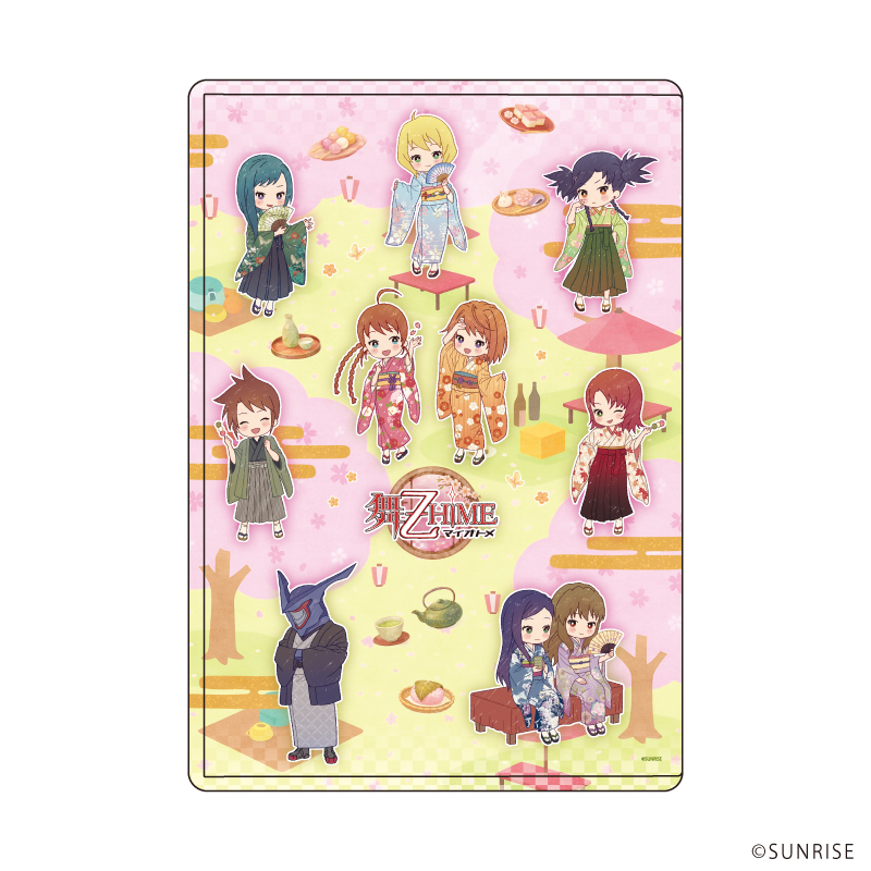 舞-乙HiME_キャラクリアケース01/集合デザイン(レトロアートイラスト)