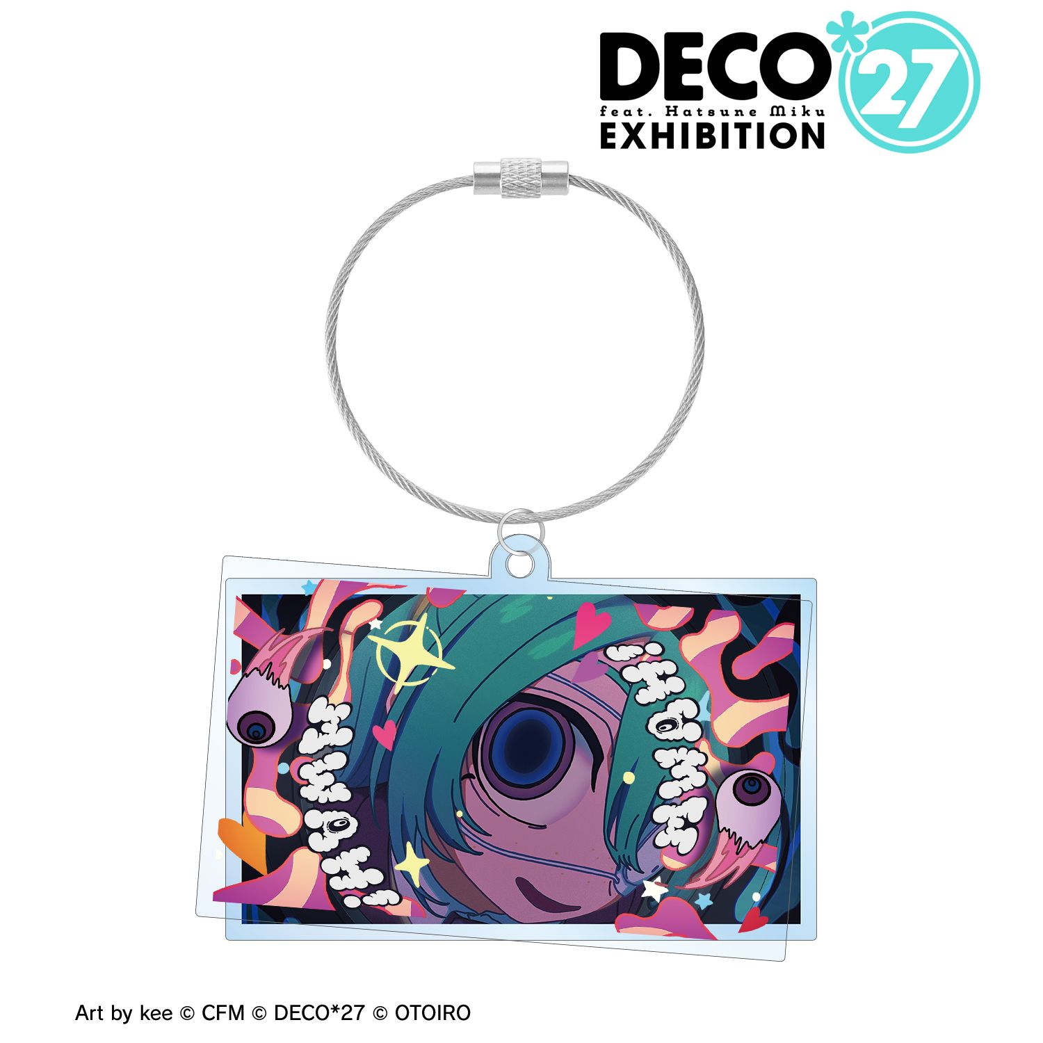 DECO*27 feat.初音ミク EXHIBITION Produced by DECO*27 / OTOIRO_モニタリング 2連ワイヤーBIGアクリルキーホルダー