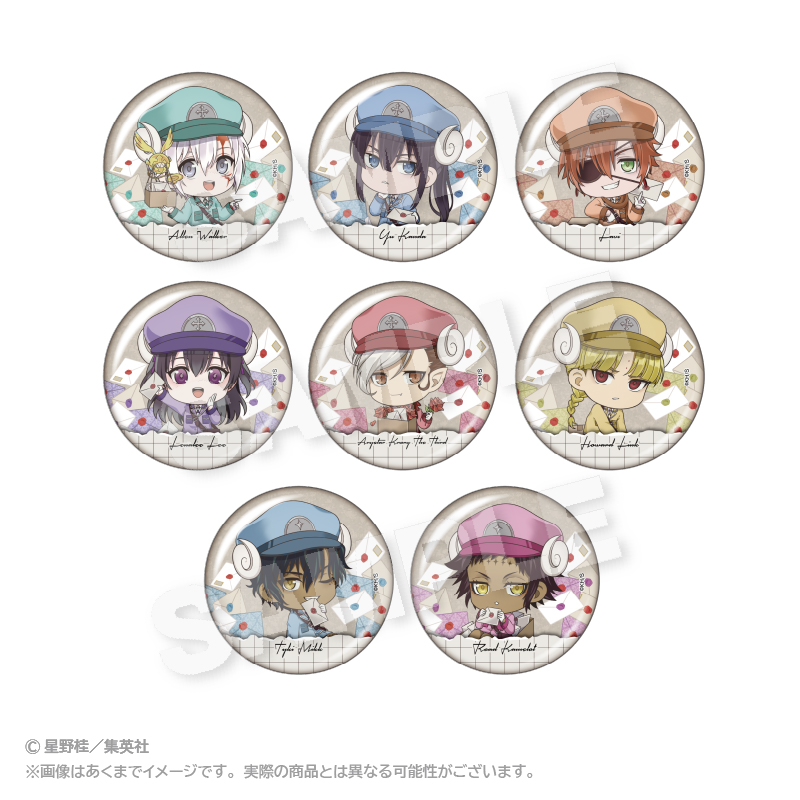 D.Gray-man_トレーディングおとどけメェる缶バッジ　【BOX／8個入り】