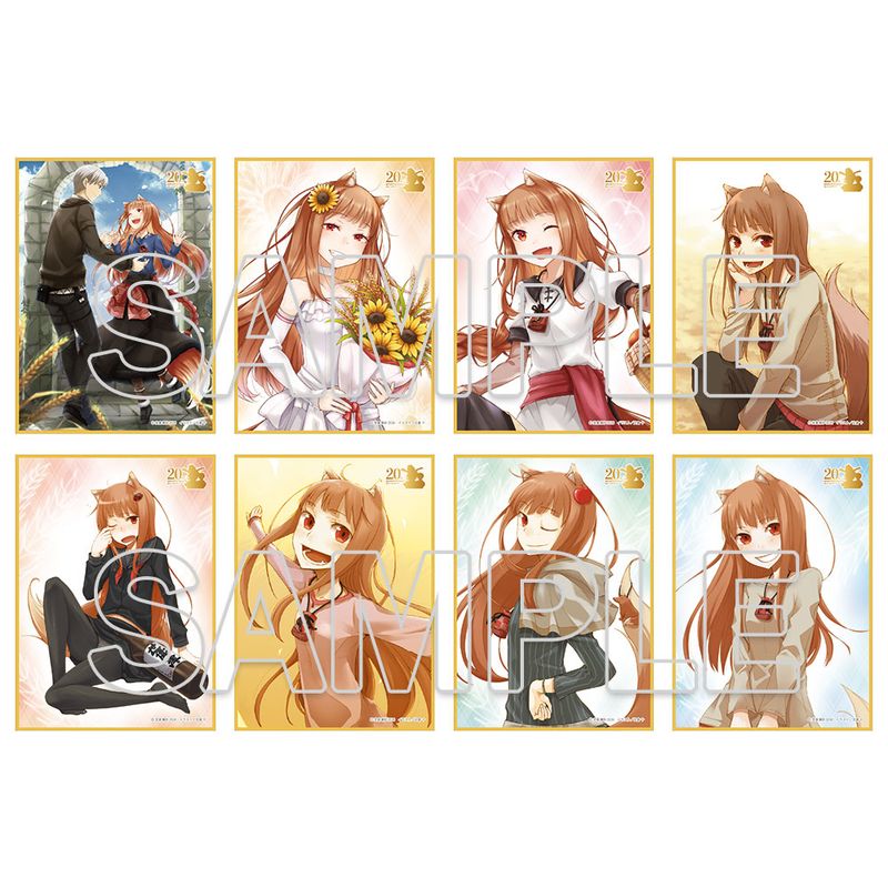 狼と香辛料　POP UP SHOP トレーディング色紙　全8種 狼と香辛料_原作20周年記念 トレーディングミニ色紙 | 狼と香辛料