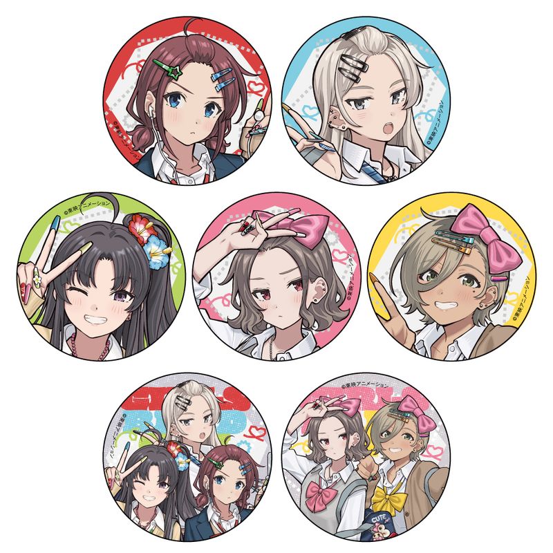 ガールズバンドクライ_描き下ろしトレーディング缶バッジ(平成ギャル