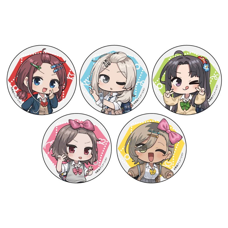 ガールズバンドクライ_トレーディング缶バッジ(ミニキャラ/平成ギャル