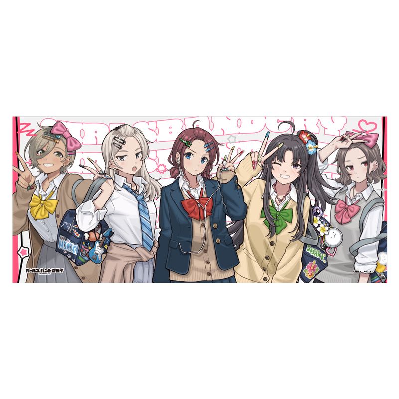 ガルクラ スポーツタオル ガールズバンドクライ ガールズバンドクライ_描き下ろしスポーツタオル(平成ギャル