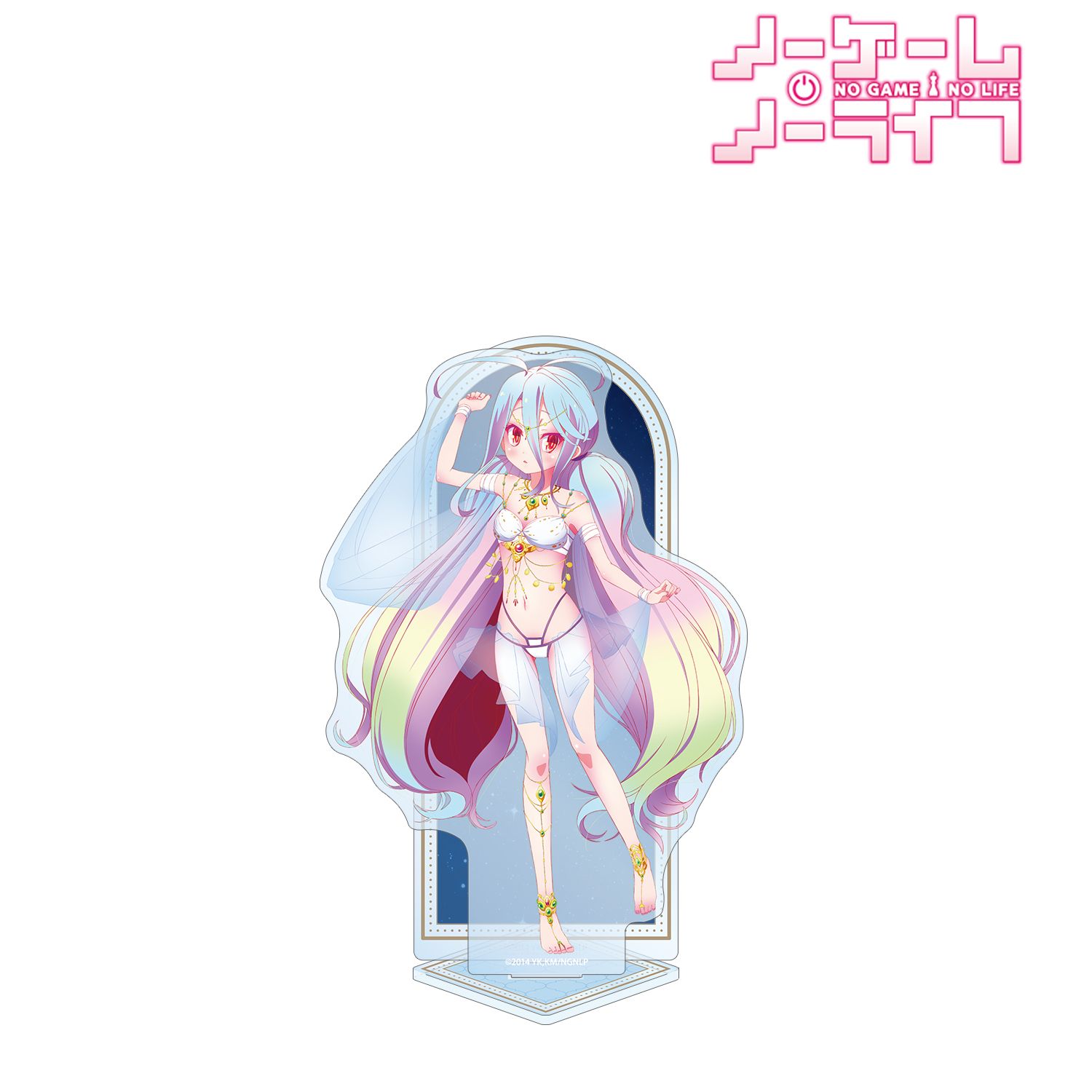 ノーゲーム・ノーライフ_描き下ろし 白 踊り子ver. 特大アクリルスタンド