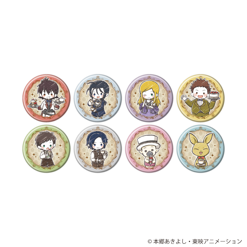 デジモンフロンティア_缶バッジ04/お茶会ver. コンプリートセット(全8