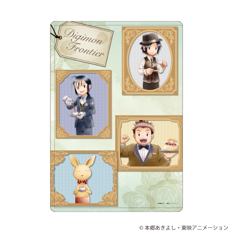 デジモンフロンティア_キャラクリアケース06/Bデザイン お茶会ver.(描き下ろしイラスト)