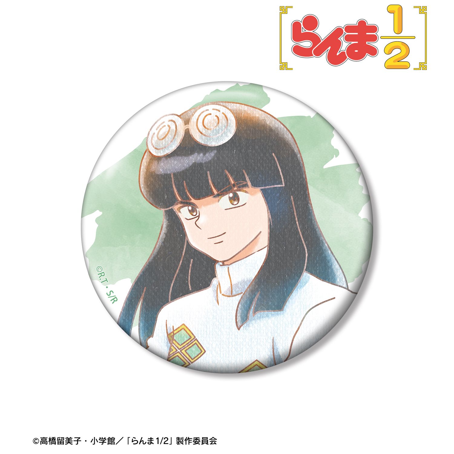 らんま1/2_ムース Ani-Art aqua label 100mm缶バッジ