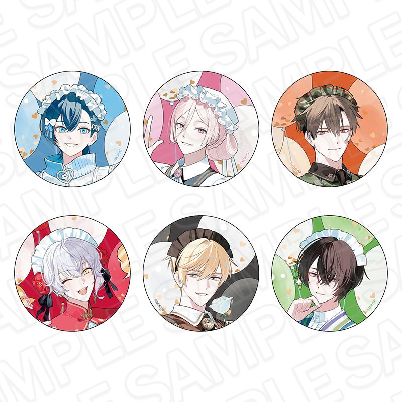 BOYS be MAID！菊秋明 グリッター缶バッジ 制服 ボーイズビーメイド BOYS be MAID!~御曹司メイドボーイ部の日日~_カンバッジ(ランダム) 1st