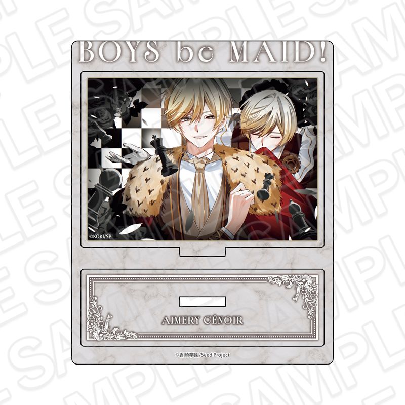 BOYS be MAID! ボーイズビーメイド 菊秋明 アクリルブロック BOYS be MAID ! ボーイズビーメイド 菊 秋明 アクリルブロック 【公式