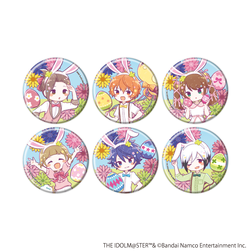 アイドルマスター SideM_缶バッジ40/エッグハントver. コンプリートセット(全6種)(グラフアートイラスト)【コンプリートセット/6個入り】