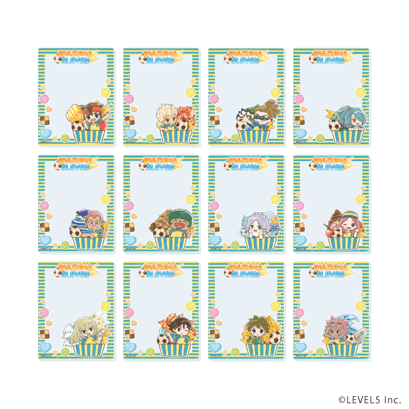 イナズマイレブン_アクリルカード01/スイーツver. コンプリートセット(全12種)(グラフアートイラスト)【コンプリートセット/12個入り】