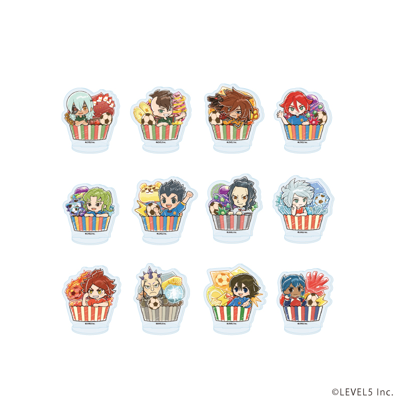 イナズマイレブン_アクリルぷちスタンド02/スイーツver. コンプリートセット(全12種)(グラフアートイラスト)【コンプリートセット/12個入り】
