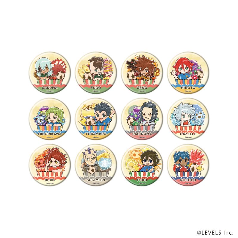 イナズマイレブン_缶バッジ02/スイーツver. コンプリートセット(全12種