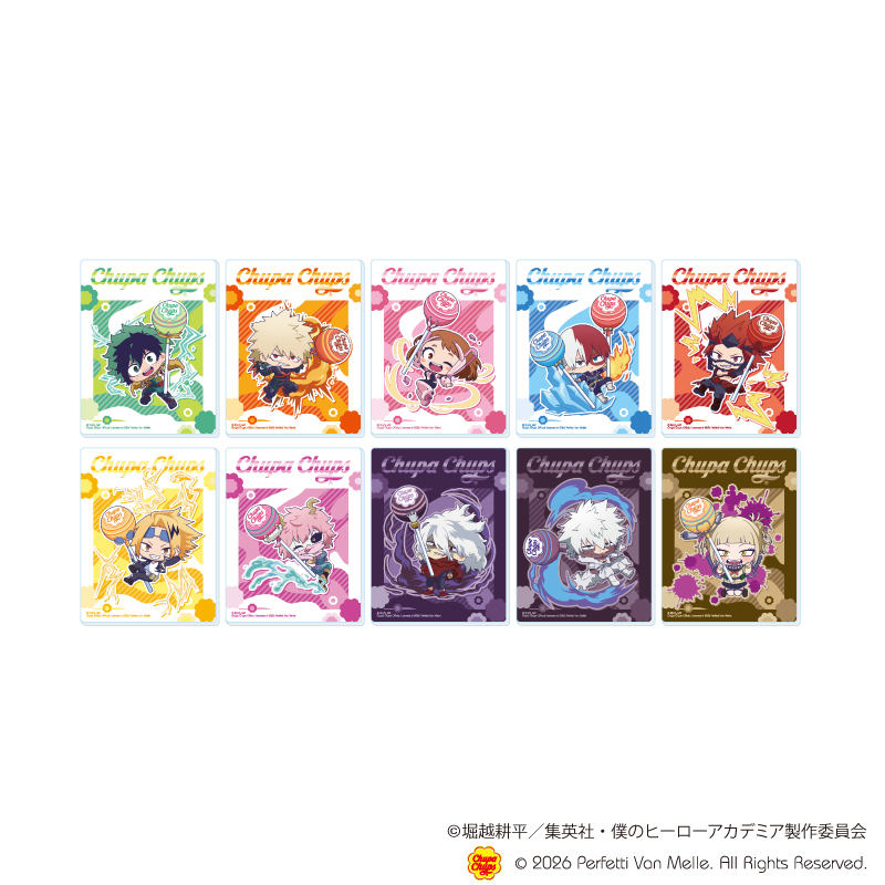 僕のヒーローアカデミア×チュッパチャプス_アクリルカード01