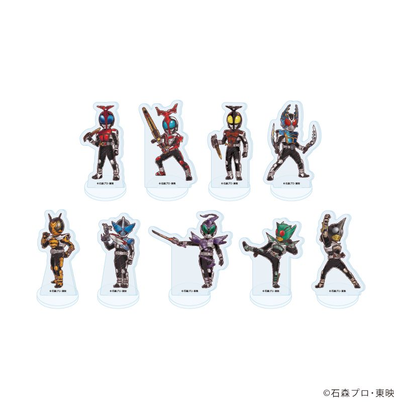 仮面ライダーカブト_アクリルぷちスタンド01/コンプリートセット(全9種