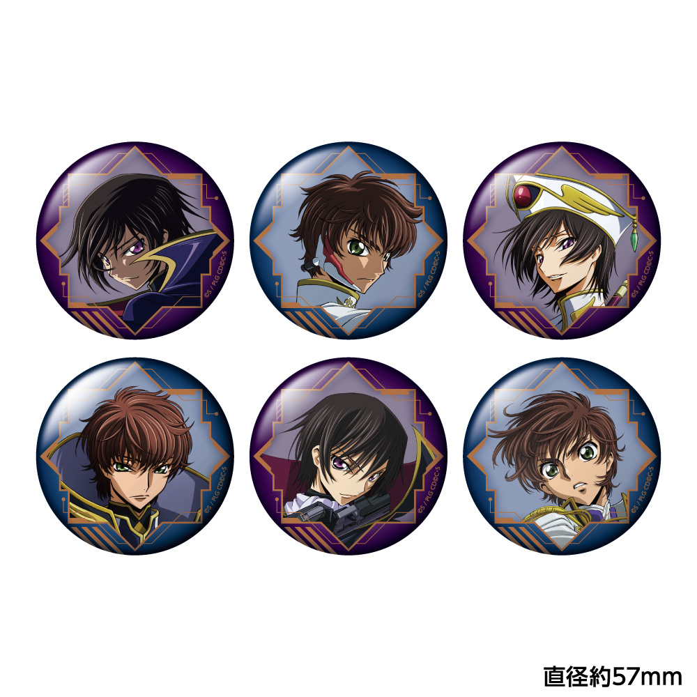 コードギアス 反逆のルルーシュ_トレーディング缶バッジ vol.1　【コンプリートBOX／6個入り】