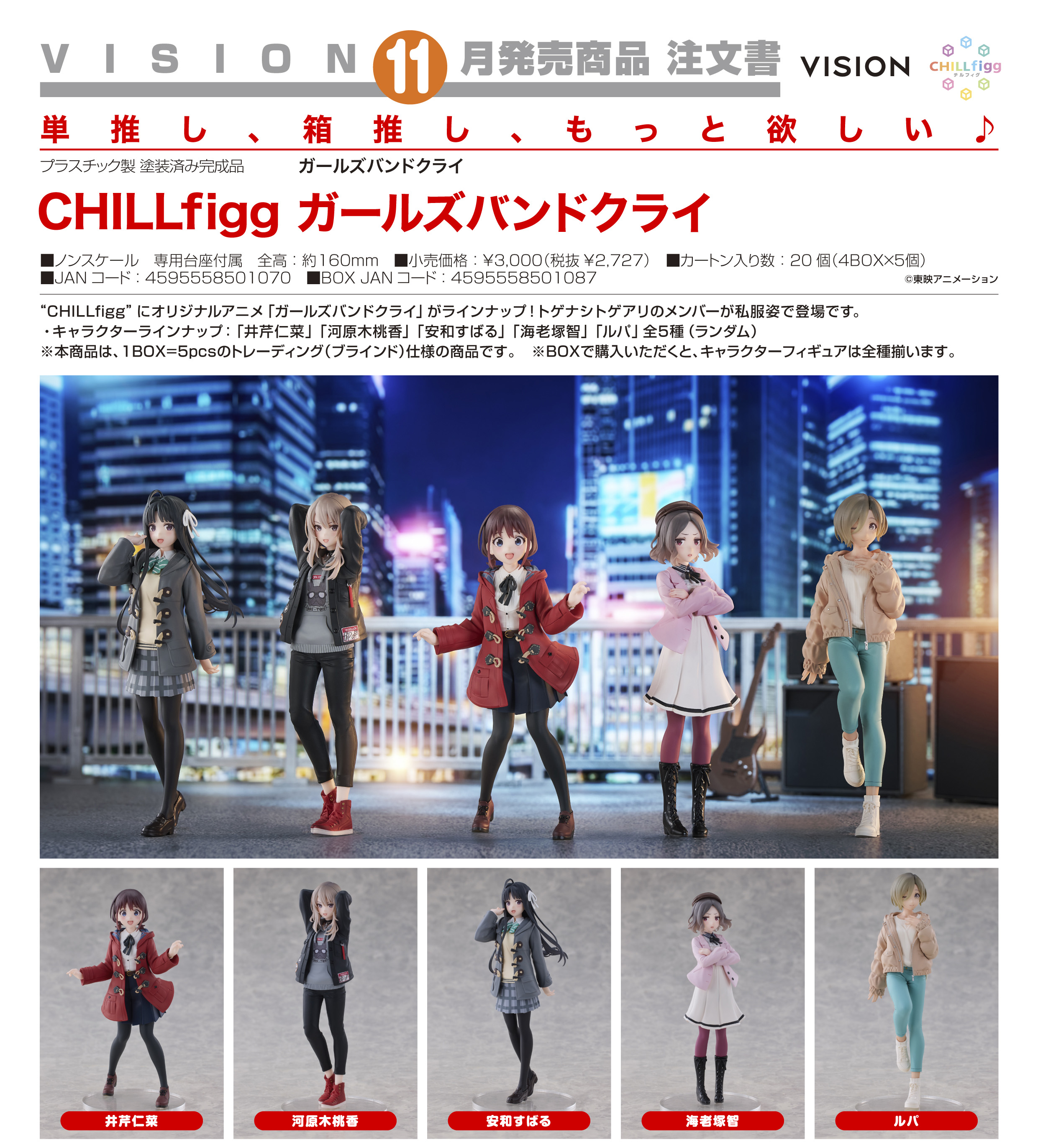 ガールズバンドクライ_CHILLfigg【コンプリートBOX／5個入り】