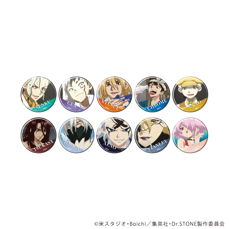 Dr.STONE_缶バッジ 41/(場面写イラスト)(全10種)【コンプリートセット
