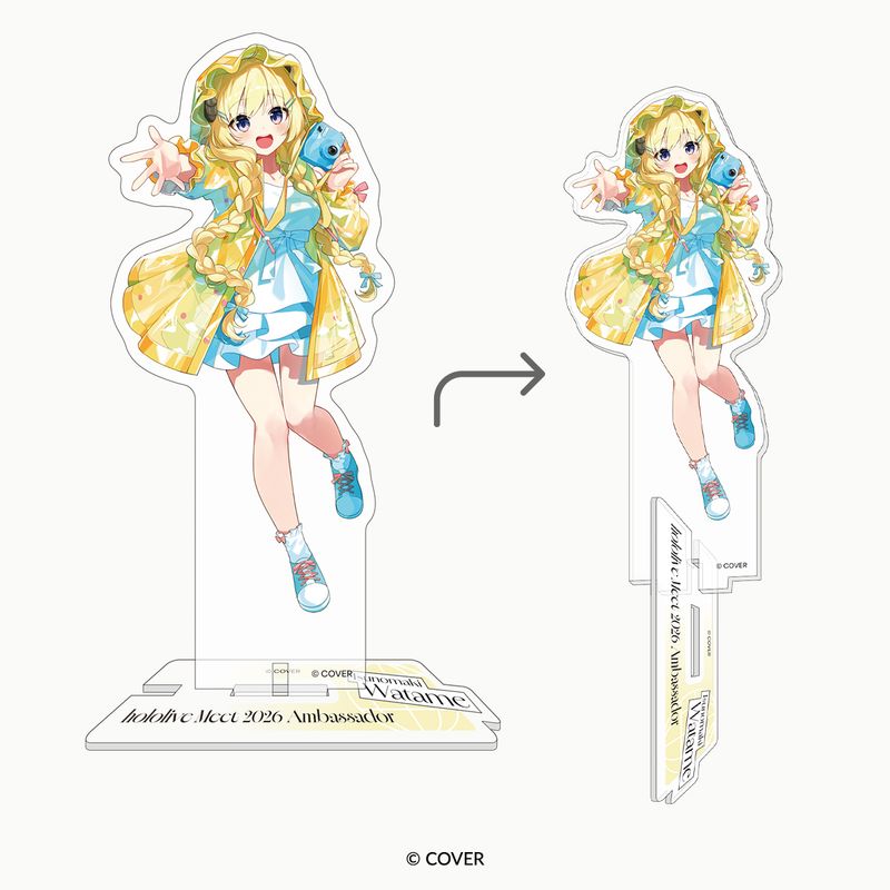 角巻わため hololive Meet 2025 台北　アクリルスタンド ホロライブ_「hololive Meet 2026」2wayオーロラアクリルスタンド 角巻