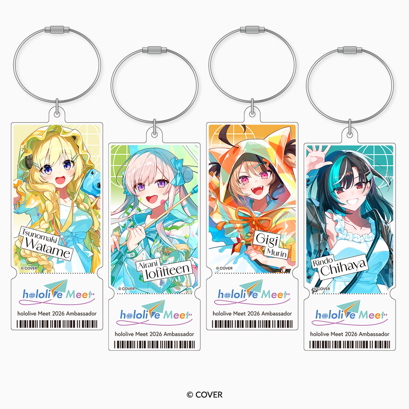 ホロライブ_「hololive Meet 2026」アクリルチケットキーホルダー 角巻