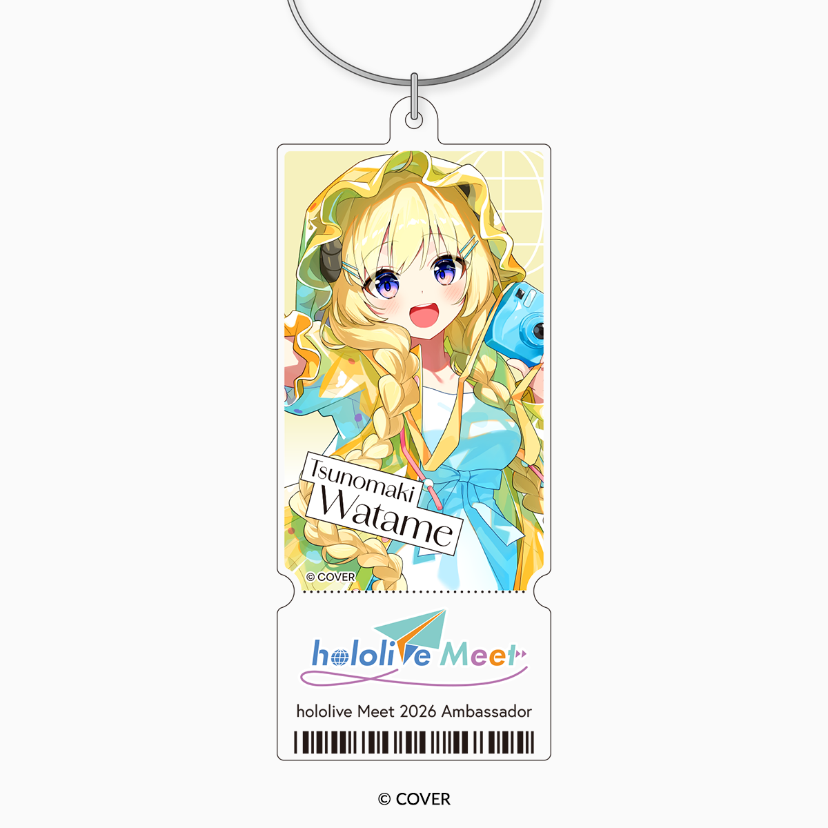 ホロライブ_「hololive Meet 2026」アクリルチケットキーホルダー 角巻