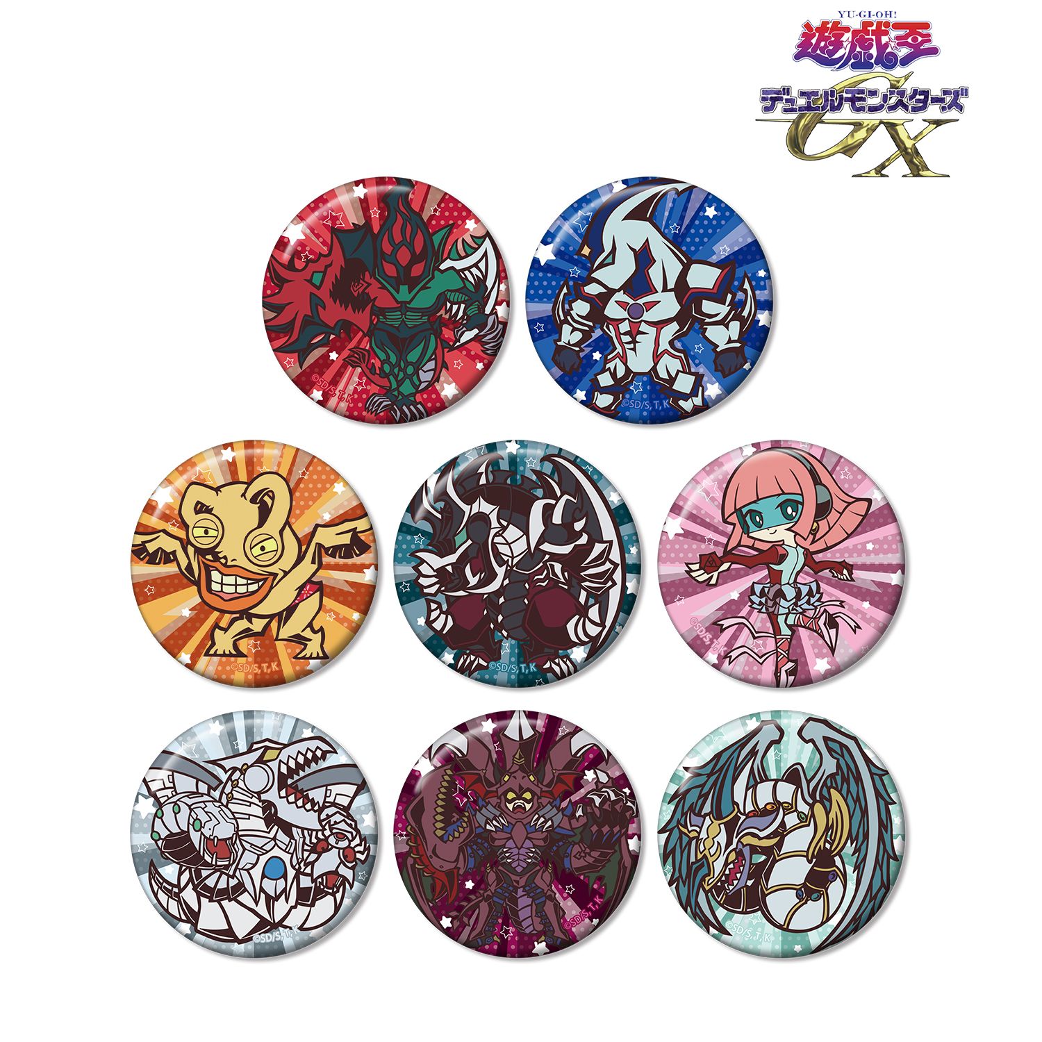 遊☆戯☆王デュエルモンスターズGX_トレーディング トゥーン･ワールド テイストデフォルメ 缶バッジ(単位/コンプリートBOX)【BOX/8パック入り】