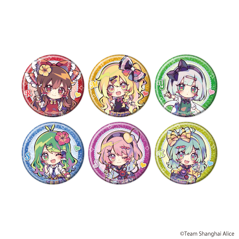 東方Project_缶バッジ18/平成ギャルver. コンプリートセット(全6種