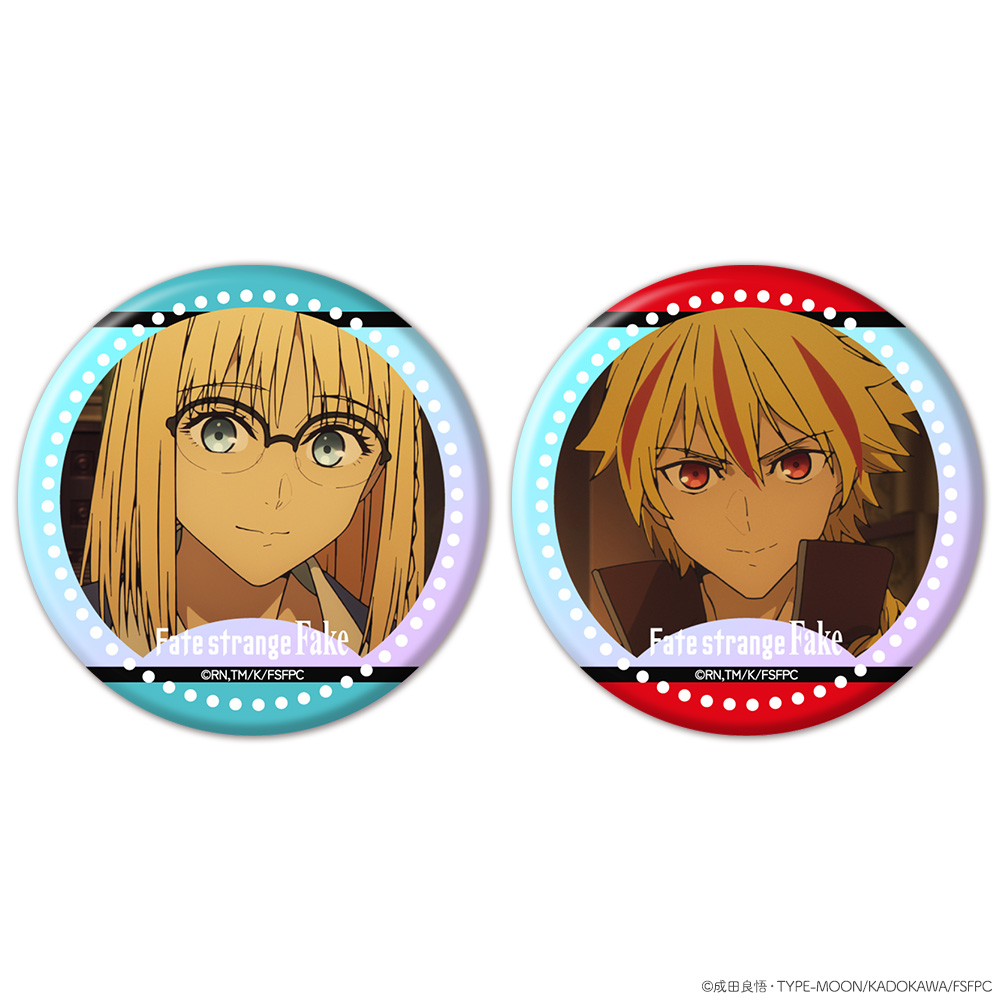 Fate/strange Fake_オーロラ缶バッジ2個セット アヤカ・サジョウ