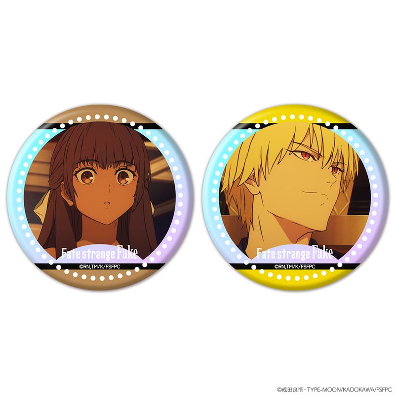 Fate/strange Fake_オーロラ缶バッジ2個セット ティーネ＆アーチャー