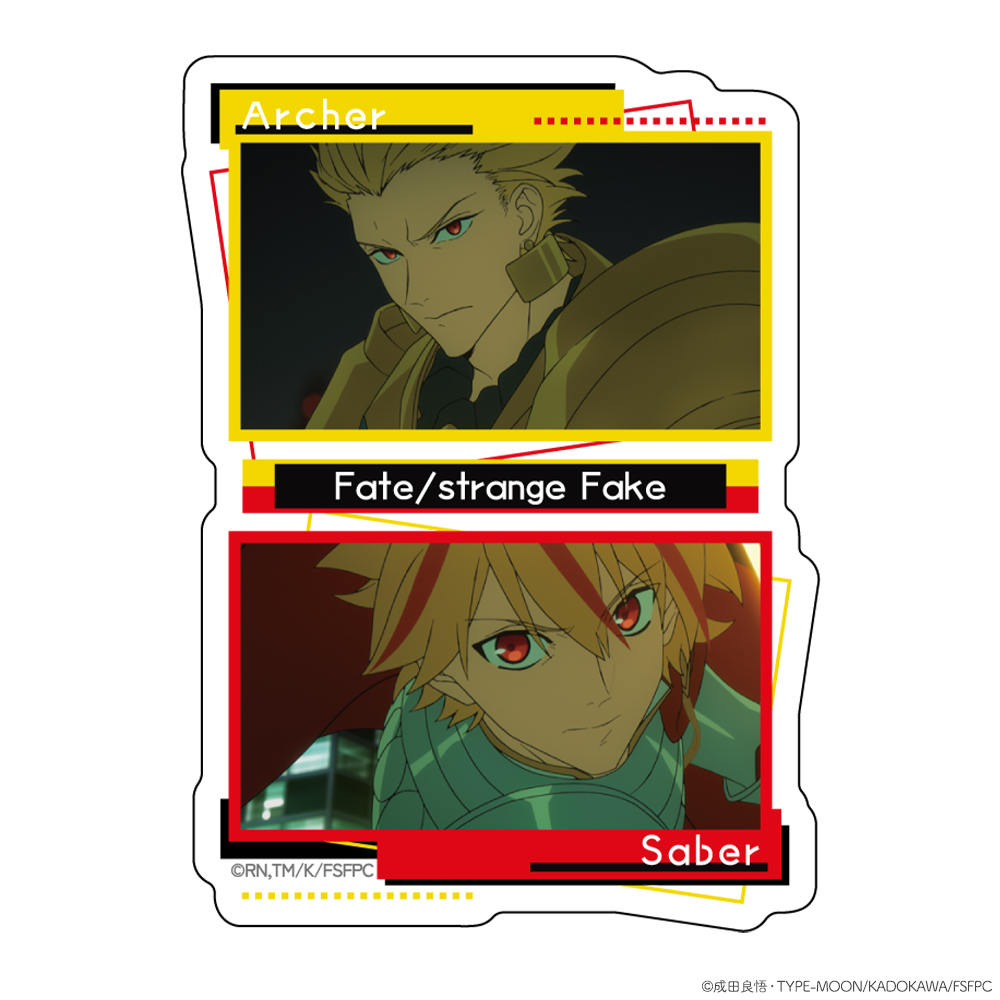 Fate/strange Fake_ダイカットステッカー セイバー＆アーチャー | Fate