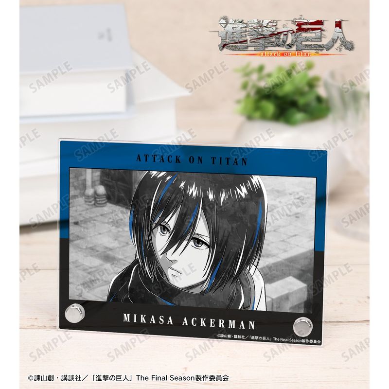 進撃の巨人_ミカサ Ani-Art BLACK LABEL 第3弾 A6アクリルパネル