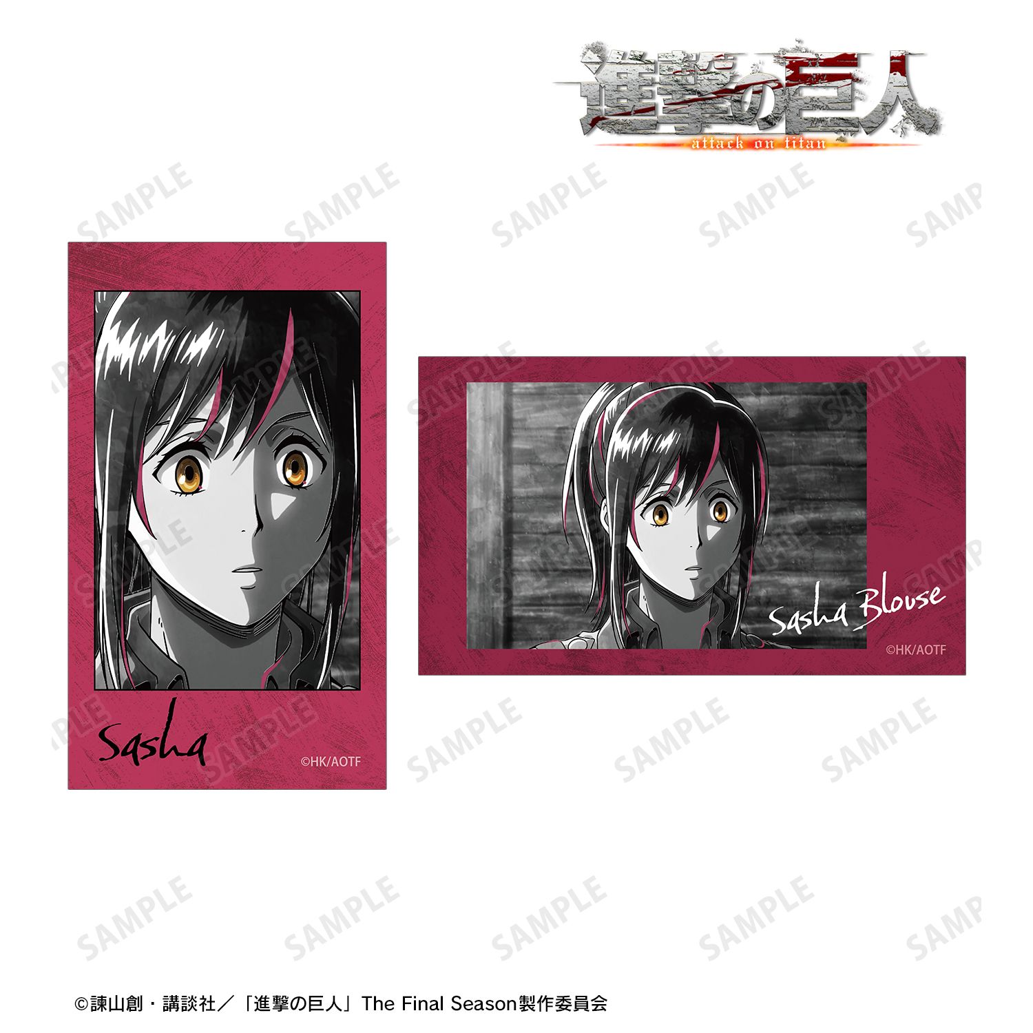 進撃の巨人_サシャ Ani-Art BLACK LABEL 第3弾 Ani-Frame2枚セット