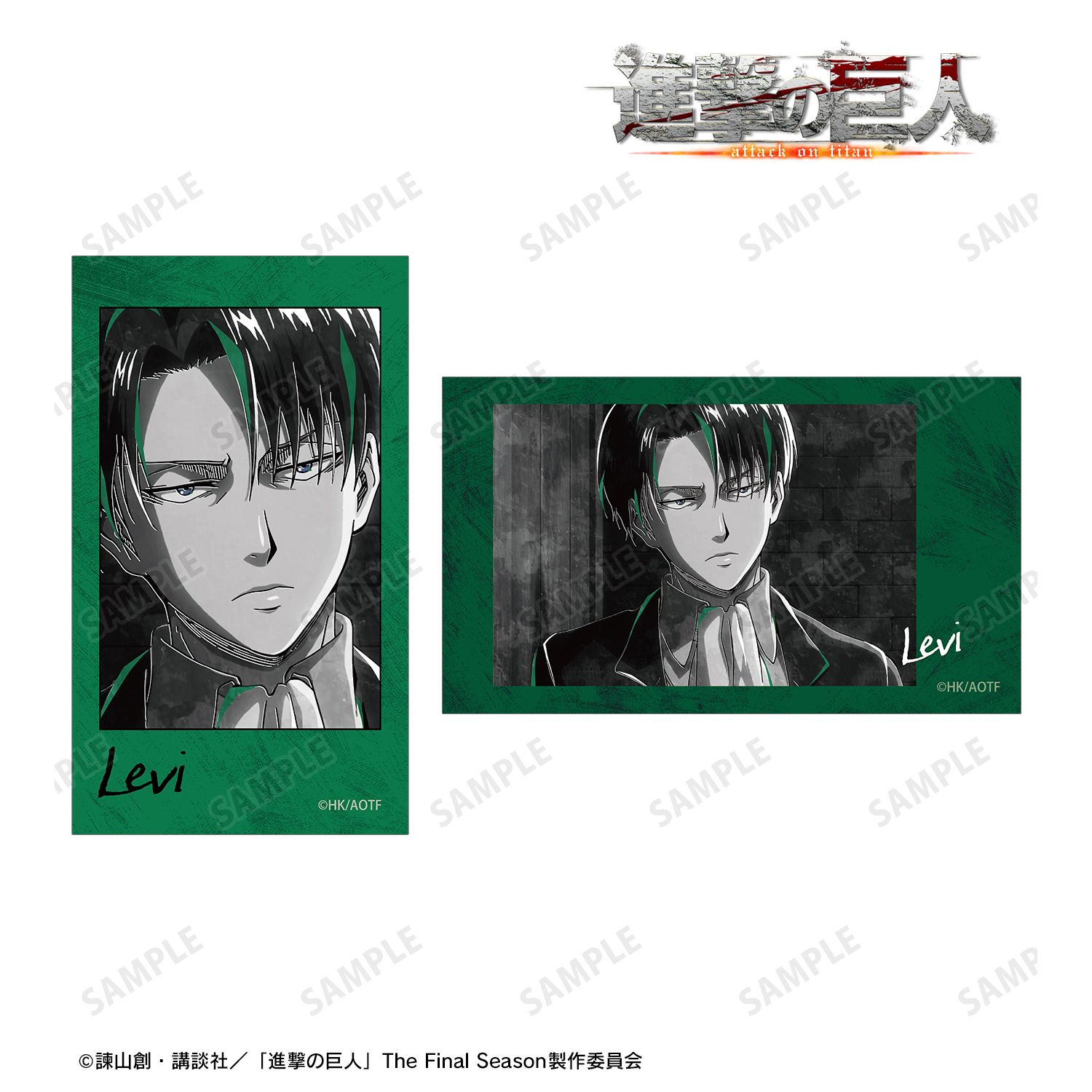 進撃の巨人_リヴァイ Ani-Art BLACK LABEL 第3弾 Ani-Frame2枚セット