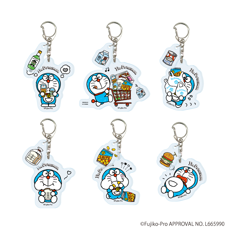 I’m Doraemon_パーツ付きアクリルキーホルダー01/コンプリートセット(全6種)【コンプリートセット／6個入り】