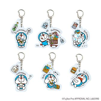 ドラえもんキーホルダーコンプリートセット I'm Doraemon_パーツ付きアクリルキーホルダー01/コンプリートセット