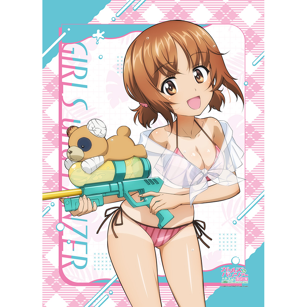 ガールズ&パンツァー 最終章_描き下ろしB2タペストリー(西住みほ/水鉄砲 日焼けVer.)