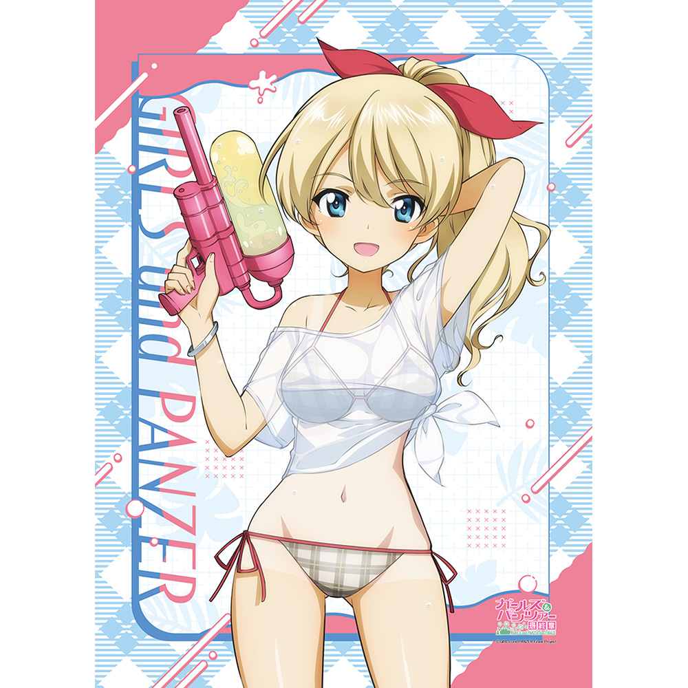 ガールズ&パンツァー 最終章_描き下ろしB2タペストリー(ダージリン/水鉄砲 日焼けVer.)