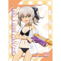 激レア　ガルパン　逸見エリカ　スクエア缶バッジ ガールズ&パンツァー 最終章_描き下ろしB2タペストリー(逸見エリカ