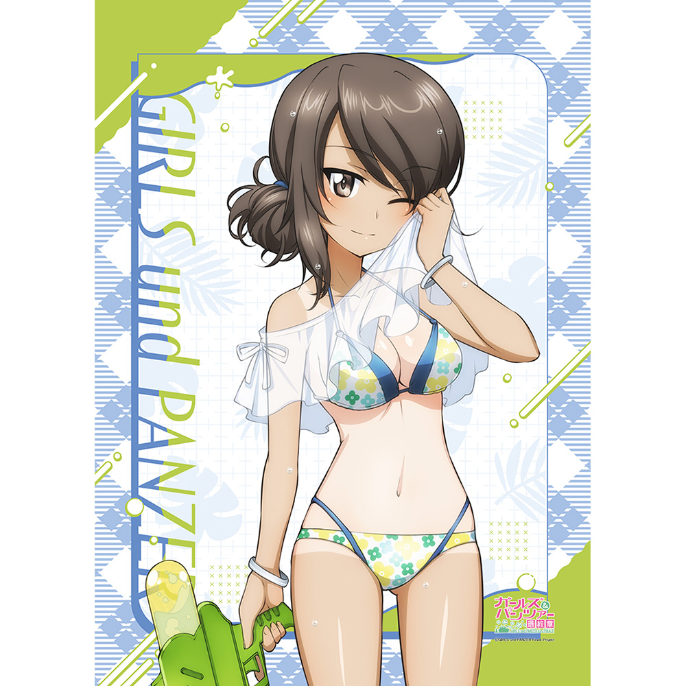ガールズ&パンツァー 最終章_描き下ろしB2タペストリー(ミカ/水鉄砲 日焼けVer.)