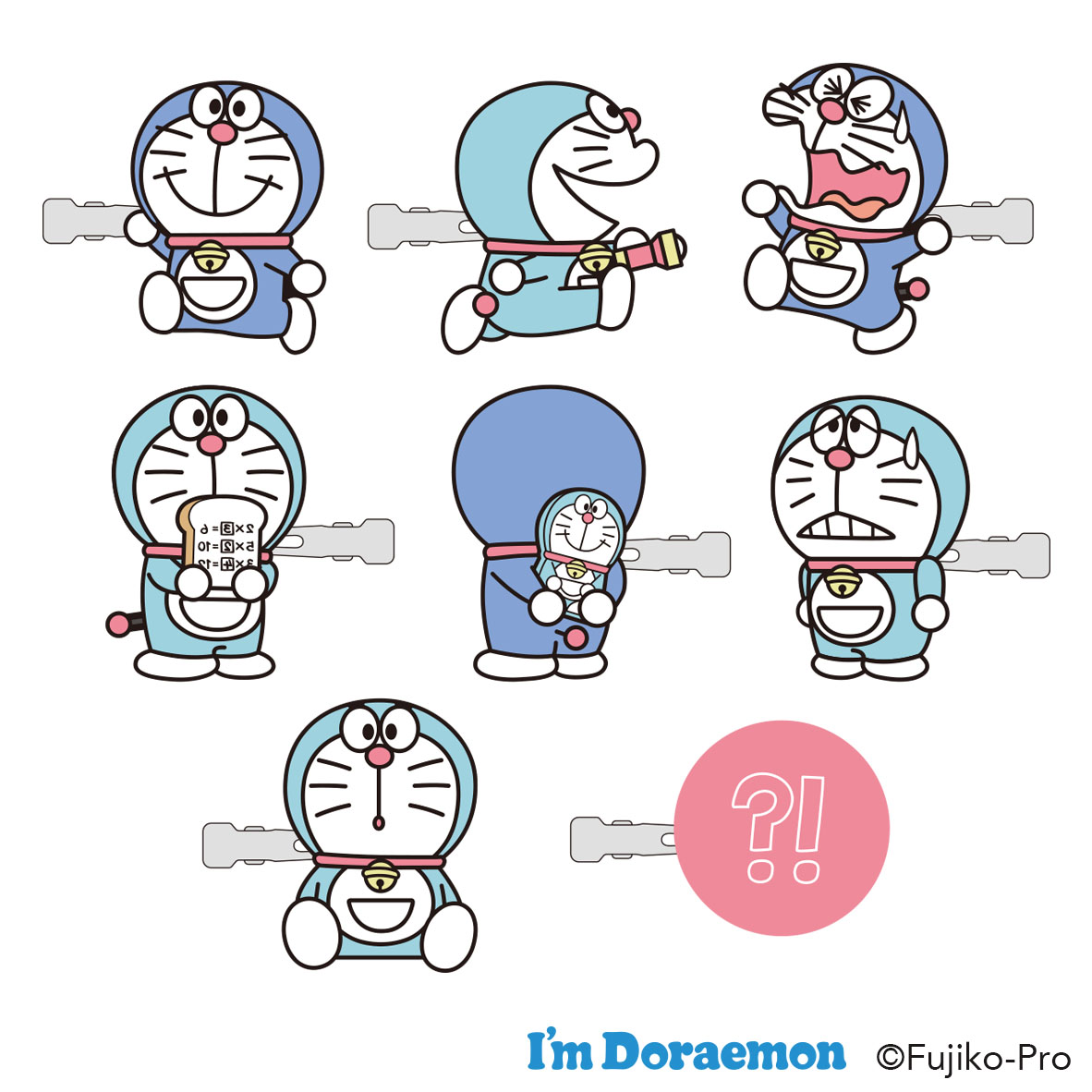 I'm Doraemon_前髪クリップコレクション(vol.3)　【OPP／8個入り】【コンプリート】